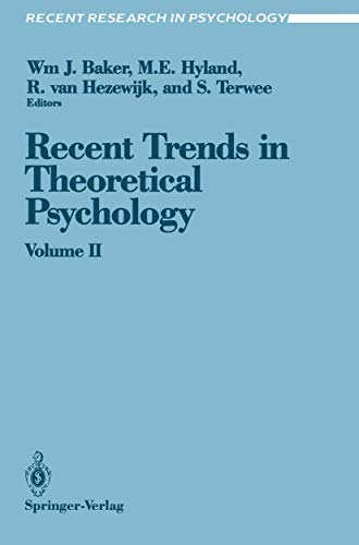 Recent Trends in Theoretical Psychology: Proceedings of the Third Biennial Conference of the Inte...
