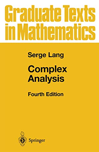 Complex Analysis (Graduate Texts in Mathematics, 103)
