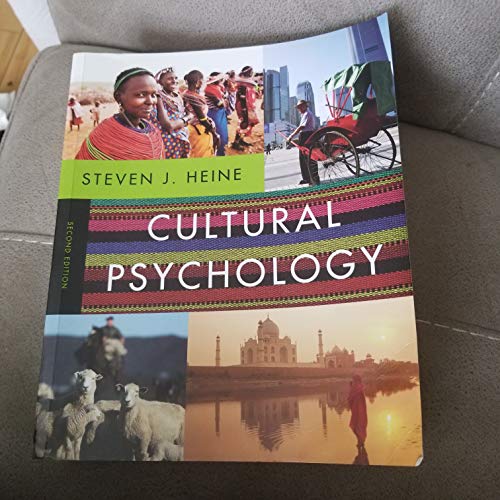 Cultural Psychology (ISBN:0393912833)