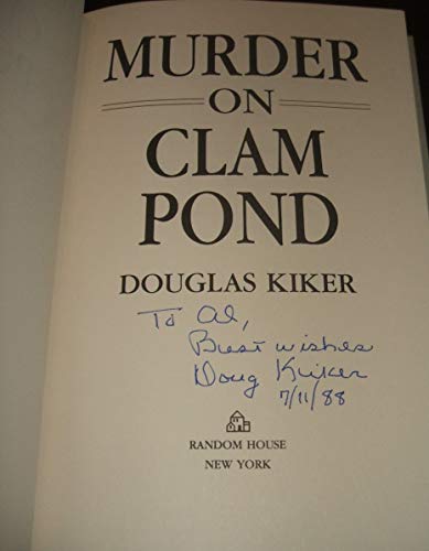 MURDER ON CLAM POND ***INSCRIBED COPY ***