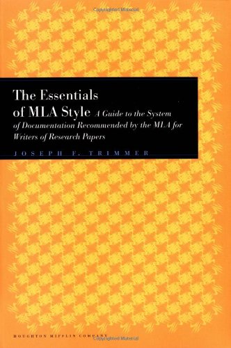 The Essentials of MLA Style: A Guide to Documentation for Writers of Research Papers
The Essentials of MLA Style: A Guide to Documentation for Writers of Research Papers