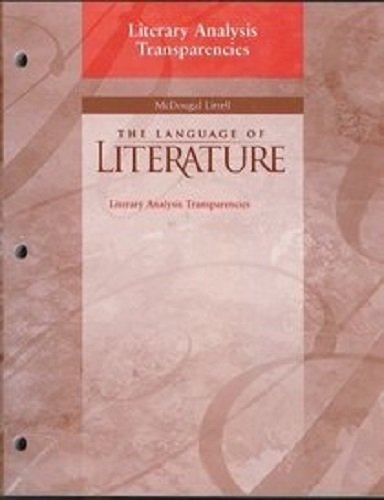 McDougal Littell Language of Literature: Literary Analysis Transparencies Grade 9