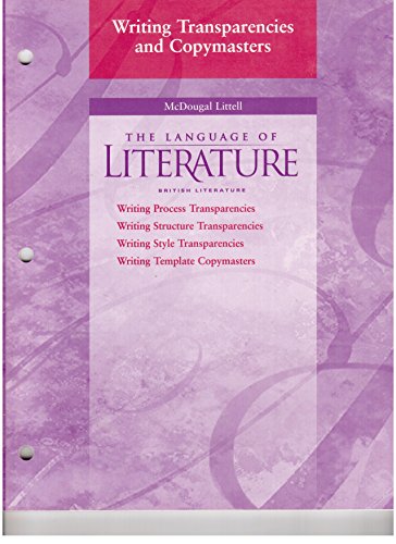 The Language of Literature, British Literature,writing Transparencies and Copymasters
The Language of Literature, British Literature,writing Transparencies and Copymasters