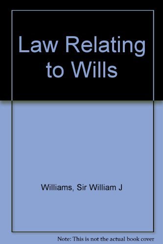 Law Relating to Wills (Paperback)