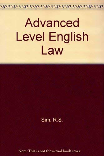 A Level English Law. 6th Ed.