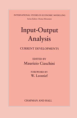 Input-Output Analysis: Current Developments
