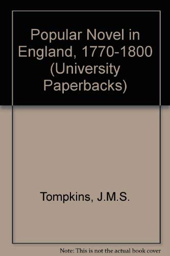 The Popular Novel in England, 1770 - 1800