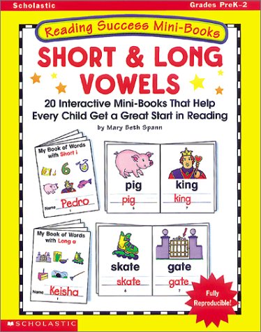 Short & Long Vowels: Twenty Interactive Mini-Books That Help Every Child Get a Great Start in Reading (Reading Success Mini-Books)
Short & Long Vowels: Twenty Interactive Mini-Books That Help Every Child Get a Great Start in Reading (Reading Success Mini-Books)