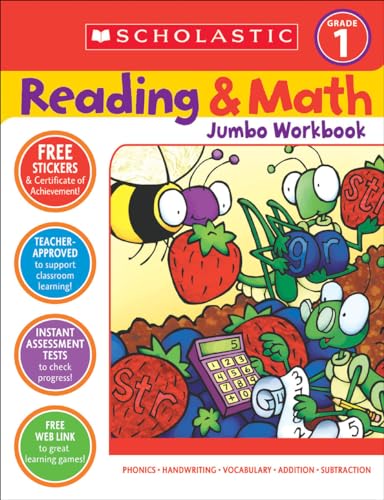 Reading & Math Jumbo Workbook: Grade 1 (Paperback or Softback)