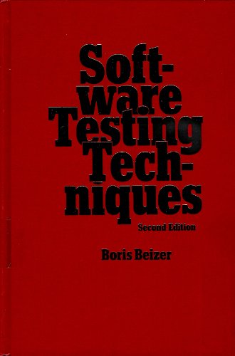 Software Testing Techniques,2nd edition