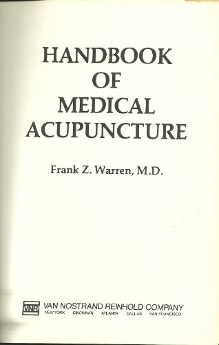 Handbook of Medical Acupuncture