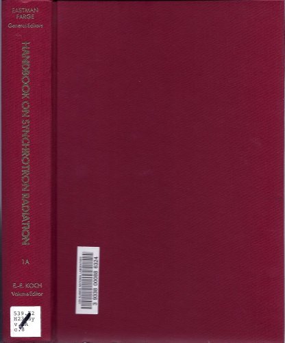 Handbook on Synchrotron Radiation,volume 1, Part A