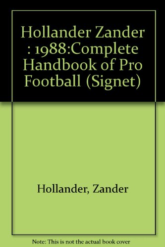 The Complete Handbook of Pro Football 1989: 21989 Edition