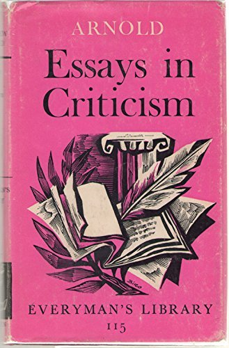 Essays in criticism first series