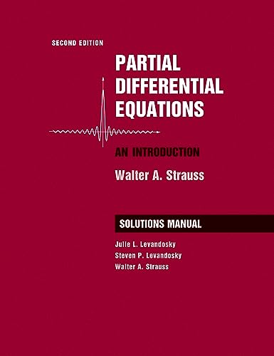 Partial Differential Equations, Student Solutions Manual: An Introduction
