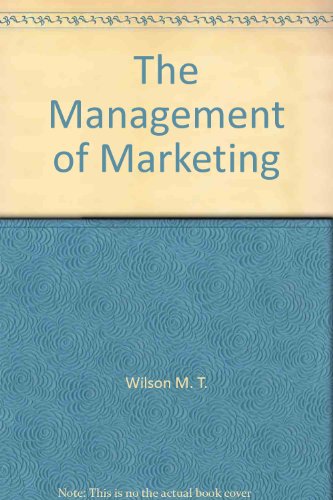 The Management of Marketing
