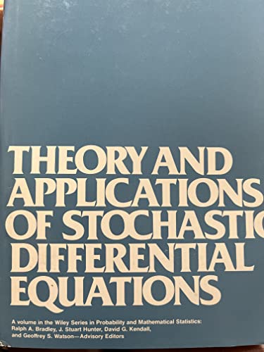Theory and Applications of Stochastic Differential Equations (Wiley Series in Probability and Statistics - Applied Probability and Statistics Section)
Theory and Applications of Stochastic Differential Equations (Wiley Series in Probability and Statistics - Applied Probability and Statistics Section)