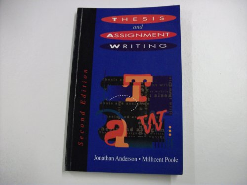 Thesis and assignment writing anderson