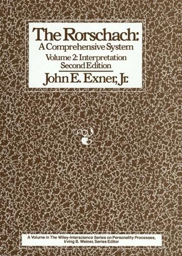 The Rorschach: (A Comprehensive System) (Advanced Interpretation) Volume 2