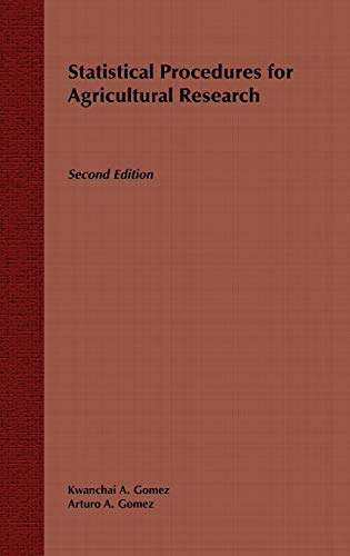 Statistical Procedures for Agricultural Research, 2nd Edition
