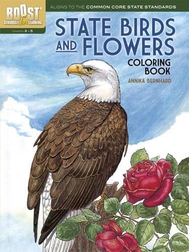 BOOST State Birds and Flowers Coloring Book (BOOST Educational Series)