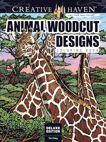 Creative Haven Deluxe Edition Animal Woodcut Designs Coloring Book (Creative Haven Coloring Books)
Creative Haven Deluxe Edition Animal Woodcut Designs Coloring Book (Creative Haven Coloring Books)