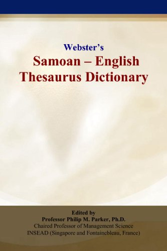 Webster’s Samoan - English Thesaurus Dictionary
