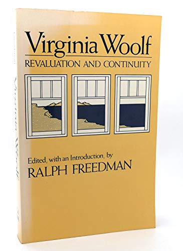 Virginia Woolf. Revaluation and Continuity. A Collection of Essays, Edited, with an Introduction ...
