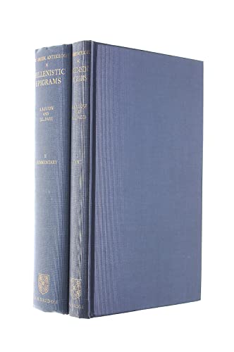 THE GREEK ANTHOLOGY [2 VOLUME SET] Hellenistic Epigrams. Volume I: Introduction and Text. Volume ...