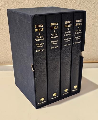 KJV Giant Print Edition KJV Giant Print Edition 4 Volume Set, Blue Imitation Leather Hardback in Slipcase 480 Set
KJV Giant Print Edition KJV Giant Print Edition 4 Volume Set, Blue Imitation Leather Hardback in Slipcase 480 Set