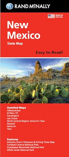 Rand McNally Easy To Read Folded Map: New Mexico State Map