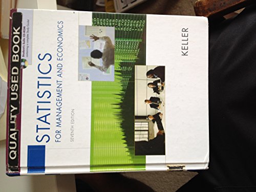 Statistics for Management and Economics (with CD-ROM and InfoTrac )