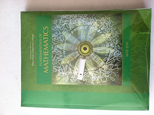 Fundamentals of Mathematics; Third Custom Edition for Pike's Peak Community College