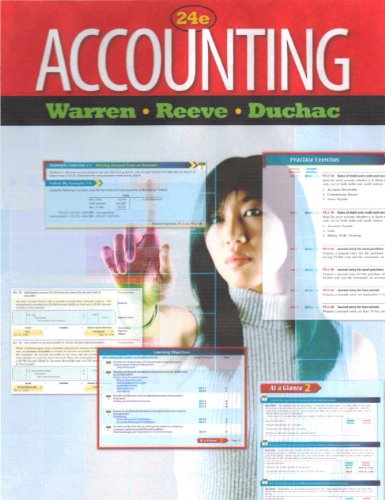Accounting 24th Edition Instructors Edition