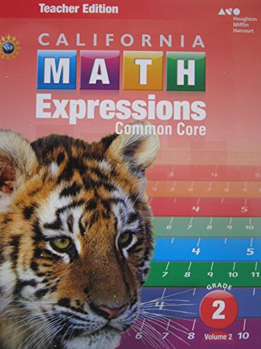 Houghton Mifflin Harcourt Math Expressions California: Teacher Edition, Volume 2 Grade 2 2015 ; 9780544210646 ; 0544210646
Houghton Mifflin Harcourt Math Expressions California: Teacher Edition, Volume 2 Grade 2 2015 ; 9780544210646 ; 0544210646