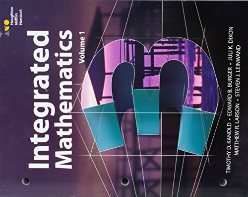 HMH Integrated Math 3: Interactive Student Edition Volume 1 (consumable) 2015