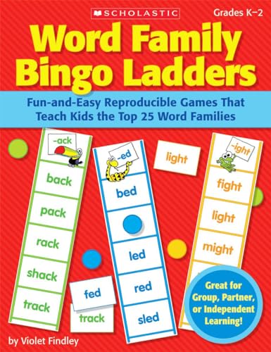 Word Family Bingo Ladders: Fun-and-Easy Reproducible Games That Teach Kids the Top 25 Word Families
Word Family Bingo Ladders: Fun-and-Easy Reproducible Games That Teach Kids the Top 25 Word Families