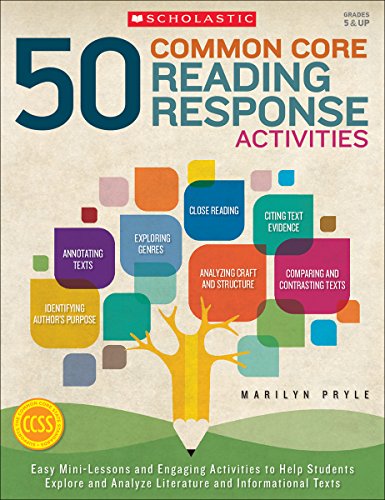 50 Common Core Reading Response Activities : Grades 5 & Up