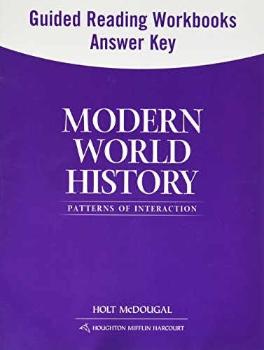 Modern World History: Patterns of Interaction: Guided Reading and Spanish/English Guided Reading Workbooks Answer Key (Spanish Edition)
Modern World History: Patterns of Interaction: Guided Reading and Spanish/English Guided Reading Workbooks Answer Key (Spanish Edition)