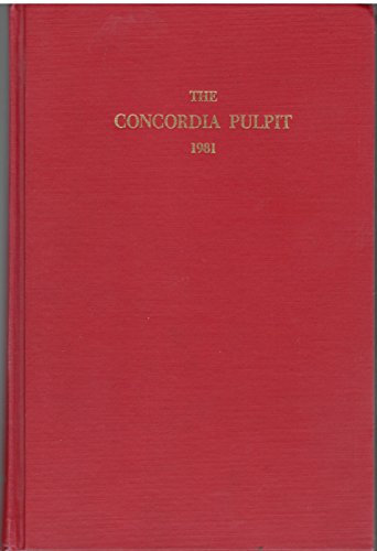 Concordia Pulpit for 1981