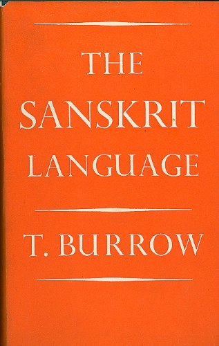 the sanskrit language,new revised edition