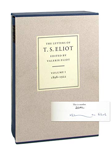 Letters of T.S.Eliot: 1896-1922 v. 1