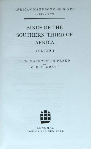 African Handbook of Birds -Southern Third of Africa. 2 Volumes