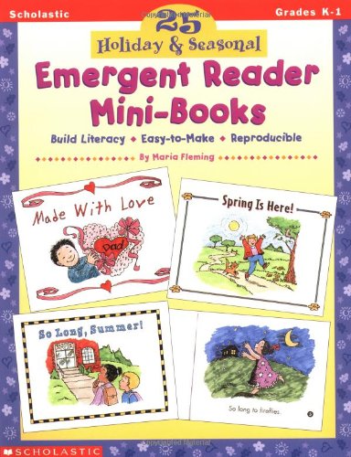 25 Holiday Seasonal Emergent Reader Mini-Books (Grades K-1)