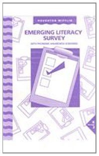 Houghton Mifflin The Nation's Choice: Emerging Literacy Survey, Grade K-2