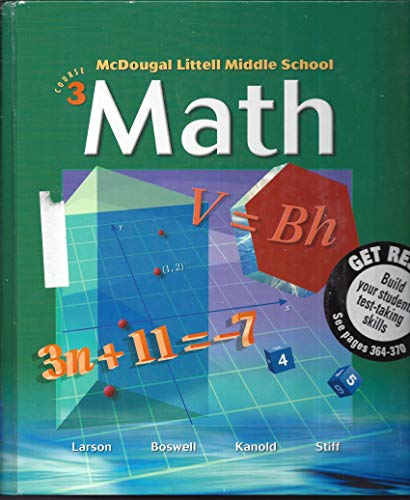McDougal Littell Middle School Math, Course 3, Teacher's Edition