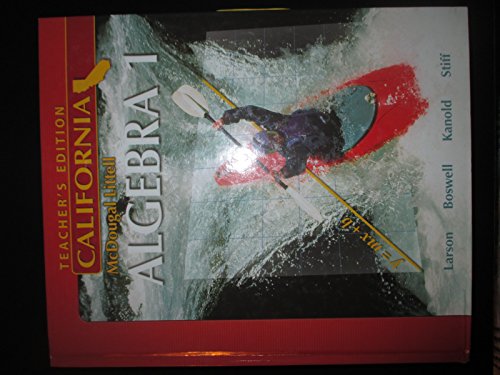McDougal Littell Algebra 1 California: Teacher's Edition 2007