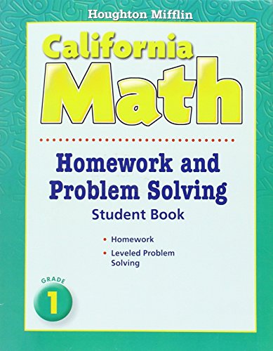 California Math Homework and Problem Solving, Grade 1 (Houghton Mifflin Mathmatics)
California Math Homework and Problem Solving, Grade 1 (Houghton Mifflin Mathmatics)