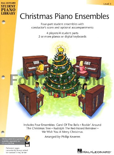 Christmas Piano Ensembles - Level 3 Book: Hal Leonard Student Piano Library