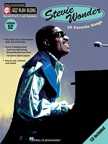Stevie Wonder: 10 Favorite Songs: Hal Leonard Jazz Play Along: Book and CD for B-flat, E-flat and...